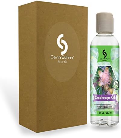 8 fl oz 100% Pure Chaulmoogra Oil - for Body, Nails &amp; Hair - Perfect Natural Skin Moisturizer - Also Ideal Natural Skin Care Antioxidant Serum or Chaulmoogra Oil Hair Treatment