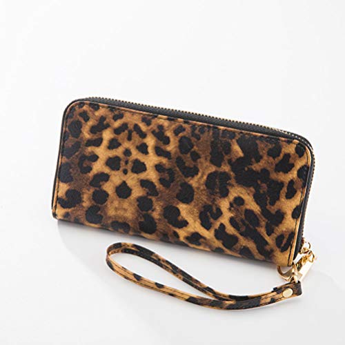 leopard wristlet wallet