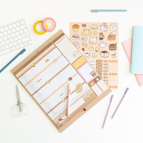 Calendario Magnetico Nevera 2026 Pusheen - Planificador Mensual Magnético Familiar con IMAN para Cocina