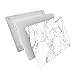 iCasso New Macbook Pro 15 Case 2016 Hard shell Plastic Protective Case Cover For Macbook Pro 15 inch Retina With Touch Bar Model A1707(2016 Release) With Keyboard cover (White Marble)