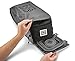 Dog Travel Food Set for Medium + Large Dogs (Black) - 7 Pieces Including Collapsible Bowls, Carriers, Scooper, Place Mat, Bag
