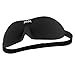 Luxury Contoured Travel Sleep Mask Goggles - Comfortable, Does Not Touch Eyes - Perfect Airplane Blackout Blindfold/Eye Cover/Eyeshades Block Light Relaxing Sleeping
