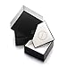 SILVER MOUNTAIN Two Tone 925 Sterling Silver Infinite Love Heart Pendant with CZ Necklace For Women, 18