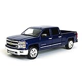 1/24th Blue Topaz 2014 Chevrolet Silverado LTZ Z71 Crew Cab Diecast Truck