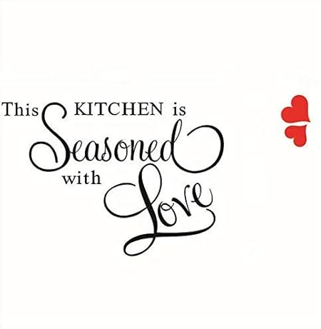 Skyllc Anglais Proverbes D Amour De Coeur Vinyle Room Decor Wallpaper Etanche Amazon Fr Cuisine Maison