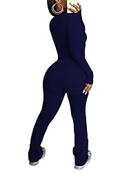 HBQ Women's 2 Piece Tracksuit Sets Long Sleeve Zip
