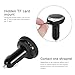 Wireless in Car Bluetooth FM Transmitter with Smart Car Locator, Handsfree Call, Car MP3 Player with Dual USB Charger Radio Adapter - Silver