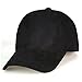 VANCOL Soft Faux Leather Suede Hat Baseball Cap (Black)