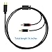 USB C to RCA Audio Cable, HUIRID USB-C to 2 RCA Type C to RCA Male to Male Y Splitter Cord with DAC Chip Compatible with Pad Pro 2018,Google Pixel 3/2/2XL MacBook Moto Z,Google Pixel 3/2/XL (6ft)