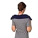 SunnyBay Microwave Heating Pad, 2.4 lbs and 26 Inches Long, Microwavable Heated Neck and Shoulder Wrap for Moist Hot or Cold Therapy, Moldable, Fleece, 26x6 Inches, Made in USA, Midnight Blue