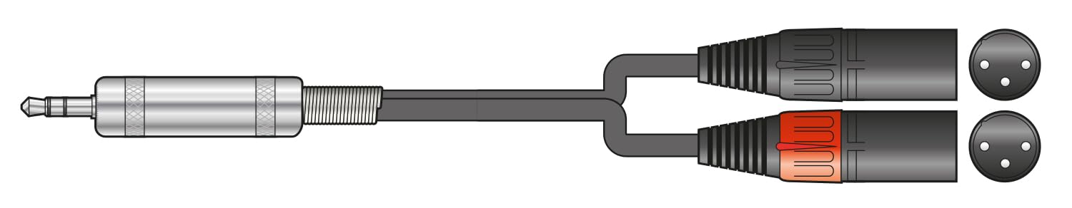 Classic 3.5mm - 2 XLRM 1m