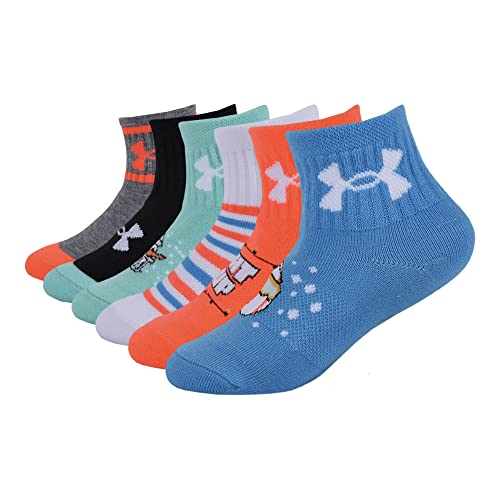 Under Armour Boys Multi Pack Quarter Sock, Holiday Multi, 6-12 Months US
