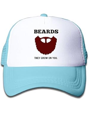Beards They Grow On You Baby-Boy Comfortable Style Adjustable Baseball Caps