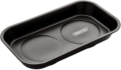 Draper 34184 Large Magnetic Parts Tray Black for Tools Workshop
