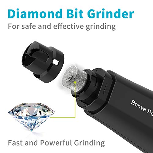 Dog Nail Grinder -Electric Dog Nail Trimmer Clipper - Professional 2-Speed Electric Rechargeable Pet Nail Trimmer Painless Paws Grooming & Smoothing for Small Medium Large Dogs & Cats