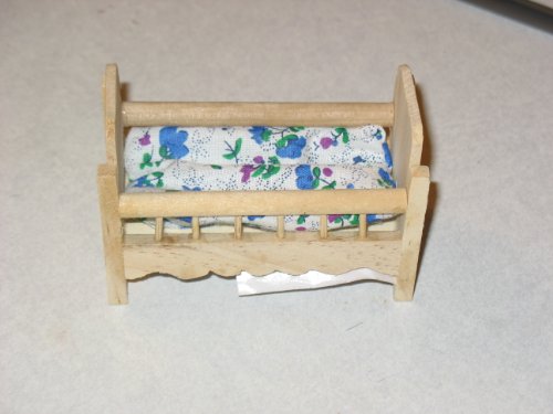 Darice Wood Baby Crib
