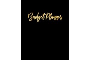 Budget Planner: Weekly and Monthly Financial Organizer | Savings - Bills - Debt Trackers | Modern Black & Gold