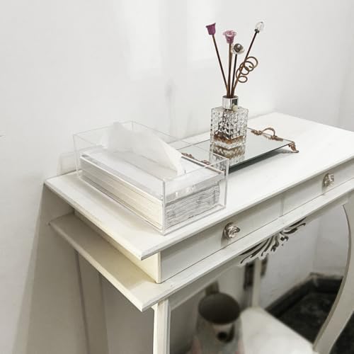 Porta Lenços de Papel Interfolha em Acrílico Transparente com Tampa Fixa 10 mm | Design Moderno, Resistente e Decorativo
