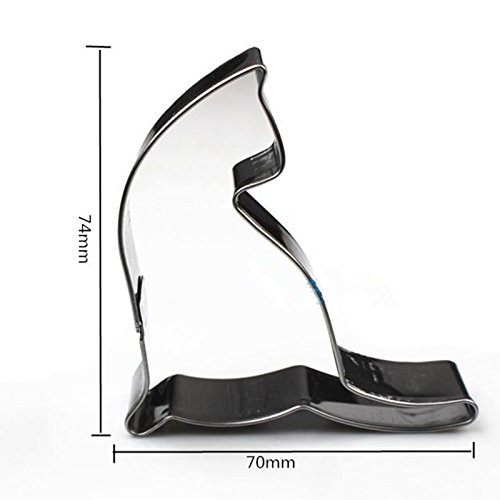 WIN 5pcs Cute Cat Shape Cookie Cutter Stainless Steel Fondant Cutter Cake Decoration Tool Set - Thumbnail 3