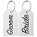 Shacke Groom & Bride Luggage Tag (White)