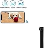 Mini Spy Camera WiFi Hidden Camera HD 1080P Small Nanny Cam Home Office Security Camera with Motion Detection, Portable IP Camera Recording Indoor and Outdoor