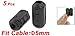 uxcell 5mm Diameter Cable Clip On EMI RFI Noise Ferrite Core Filters 5 Pcs Black