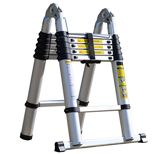Amazon Co Jp Seikoh アルミ製 はしご 折りたたみ式 最長3 8m 耐荷重150kg 安全ロック機能付 A19a 産業 研究開発用品
