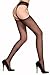 Womens Sheer Crotchless Suspender Pantyhose