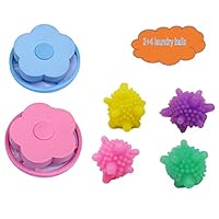 2 Pieces Washing Machine Lint Traps+4 pieces Laundry Ball, Lint Catcher, Household Reusable Washing Machine Floating Lint Mesh Bag Hair Filter Net Pouch (2 Lint Traps+4 Laundry Ball, Multicolored)