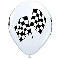 Cars Race Car Party - Red, White, Black - Race Car Party Balloons 100 count