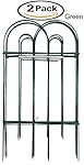 Amagabeli 32-Inch x 10-Feet x 2 Packs Green Garden Fencing - Folding Fence Iron Garden Fence Garden Border Fence Garden Fence Panels Garden Fencing Folding Patio Fences Panels 14 Panels