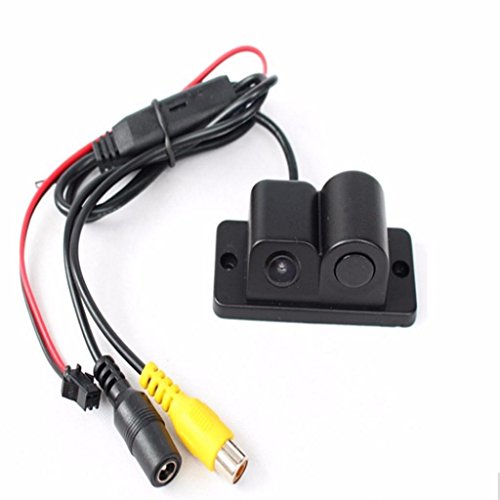 Becoler Rearview backup Camera 170 Degree Viewing Angle HD Waterproof Car Rear View backup Camera with Radar Parking Sensor