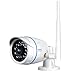ENKLOV 1080P Outdoor Wireless WiFi IP Security Bullet Camera- IP65 Waterproof Surveillance Camera with Night Vision/Motion Detection