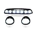 RECON - Fits 2002-2007 Sierra 2500/3500 & Silverado 2500/3500 3-Piece Ultra Bright White LED Cab Roof Lights Uprade Smoked Black Lens