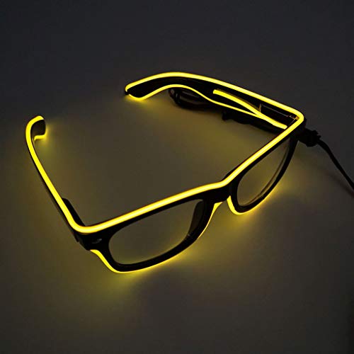 SMALLE â—•â€¿â—• Light Glasses Party, Led Light Up Glasses Glowing El Wire Glasses for Halloween Disco Bar Party Mask Decor