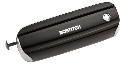 Bostitch Electric 3-Hole Punch, AC or Battery, Black (EHP3BLK)