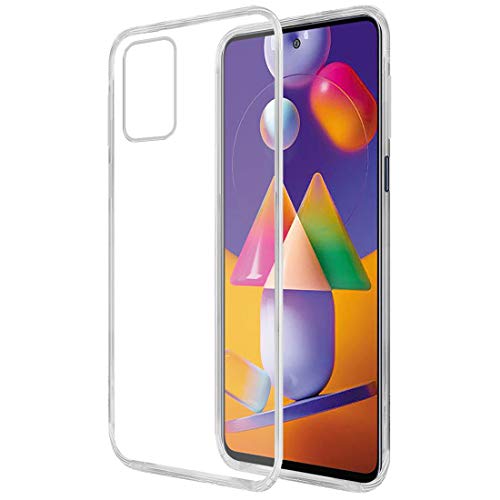 Amazon Brand - Solimo Mobile Cover for Samsung Galaxy M31s (Soft & Shockproof Back Case with inbuilt Cushioned Edges), T