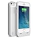 iPhone 5s Battery case, iPhone 5 Battery case, UNU DX-5 iPhone 5/5S Charger Case [White] (Gen 2) - MFI Certified 2300mAh Charger Protective iPhone 5/5S Charging Case/Power Juice Bank Battery Pack