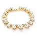 MOOCHI 18K Gold Plated White Man-made Pearls Chain Jewelry Set
