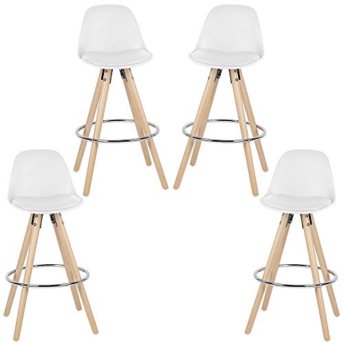 Barhocker,4er Set Barstuhl,Bistrohocker,Küchenstühle,Eisen Barhocker,einfache Montage, Industrie-Design, für Esszimmer… – Bild 5