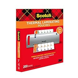 Scotch Thermal Laminating Pouches, 200