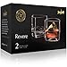 JoyJolt Revere Drinking Glasses, Old Fashioned Glasses 13-Ounce, Ultra Clear Whiskey Glass for Bourbon and Liquor Set Of 2 Glassware