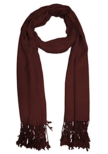 urban-trendz latest collection of satin pashmina scarf stole duppatta shawl with twisted fringes in superfine quality (summer colours) ut2337
