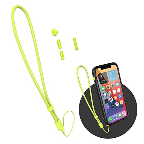 The Essential Crux Accessory for Catalyst Cases (Buttons & Wrist Lanyard) - Neon Yellow — image 1