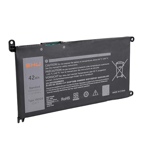 Batería GHU YRDD6 1VX1H de 42 Wh para Dell Inspiron 13 3493 5480 15 3582 3583 3593 3584 Inspiron 15 5000 5582 5584 5593 5594 5598 5585 Vostro 3491 5481 5581