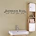 GUAngqi Rules pattern Home Removable Bathroom Wall Stickers Decal Vinyl Art Home Decor