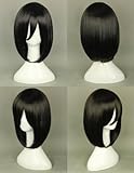 Rulercosplay Attack on Titan (Shingeki No Kyojin)-mikasa Ackerman Black Anime Cosplay Wig 320f