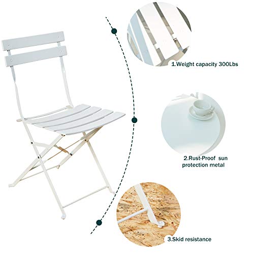 Grand patio Bistro Set 3 Piece Outdoor WeatherResistant Furniture Sets