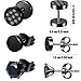 12 Pairs Stainless Steel Cross Earrings Cross Dangle Hoop Earrings Hinged Hoop Ear Jewelry for Men and Women Wearing (Style Set 2)