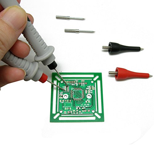 New Professional Banana Test Leads for SMD Parts (Red + Black) + 6 Replace Tips Catiii 1000v 10a - Thumbnail 6